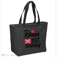 Celebrate 21st Birthday Milestone Graphic Tote Bag thumb 2