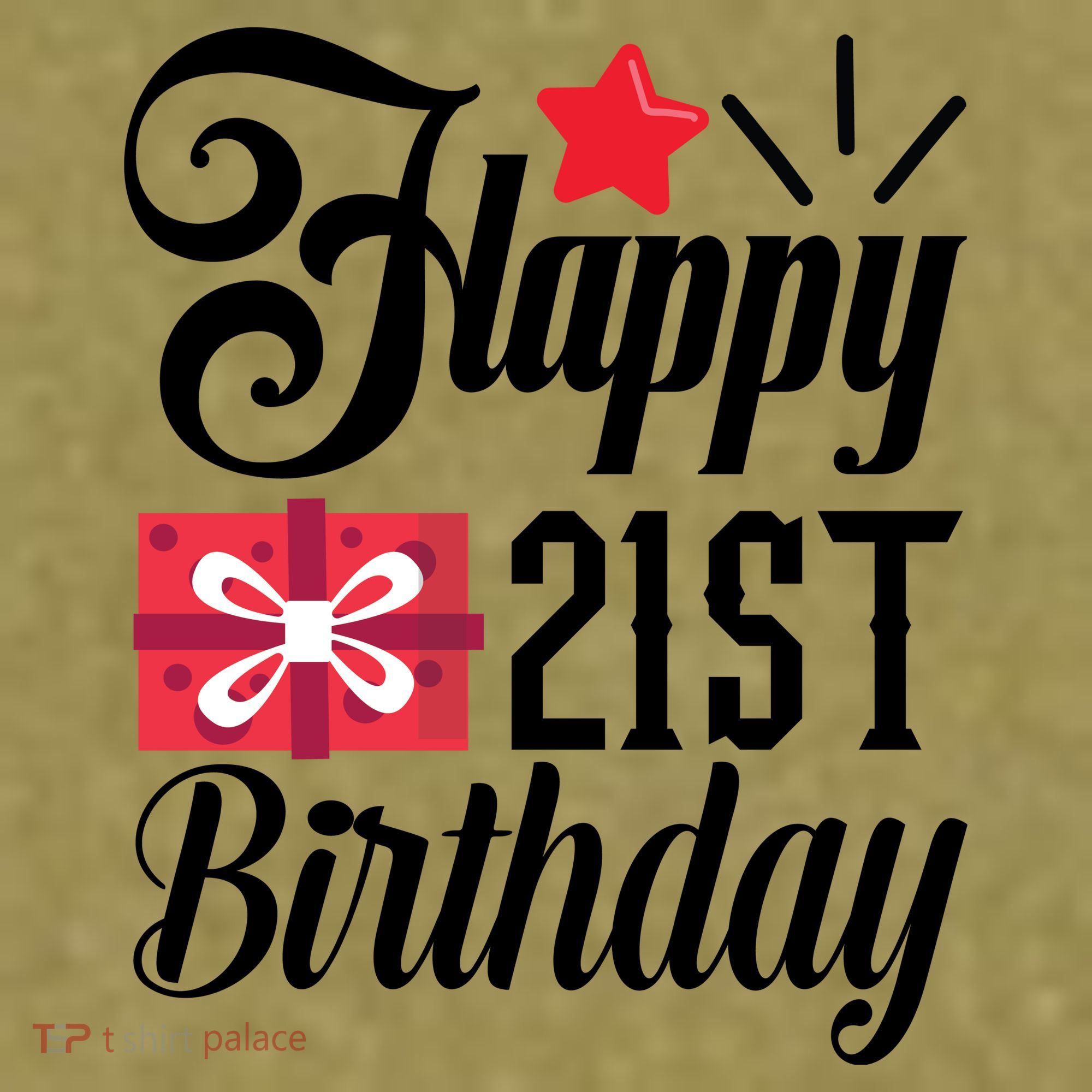 Celebrate 21st Birthday Milestone Graphic Garment-Dyed Women's Muscle Tee