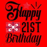 Celebrate 21st Birthday Milestone Graphic Santa Hat thumb 1
