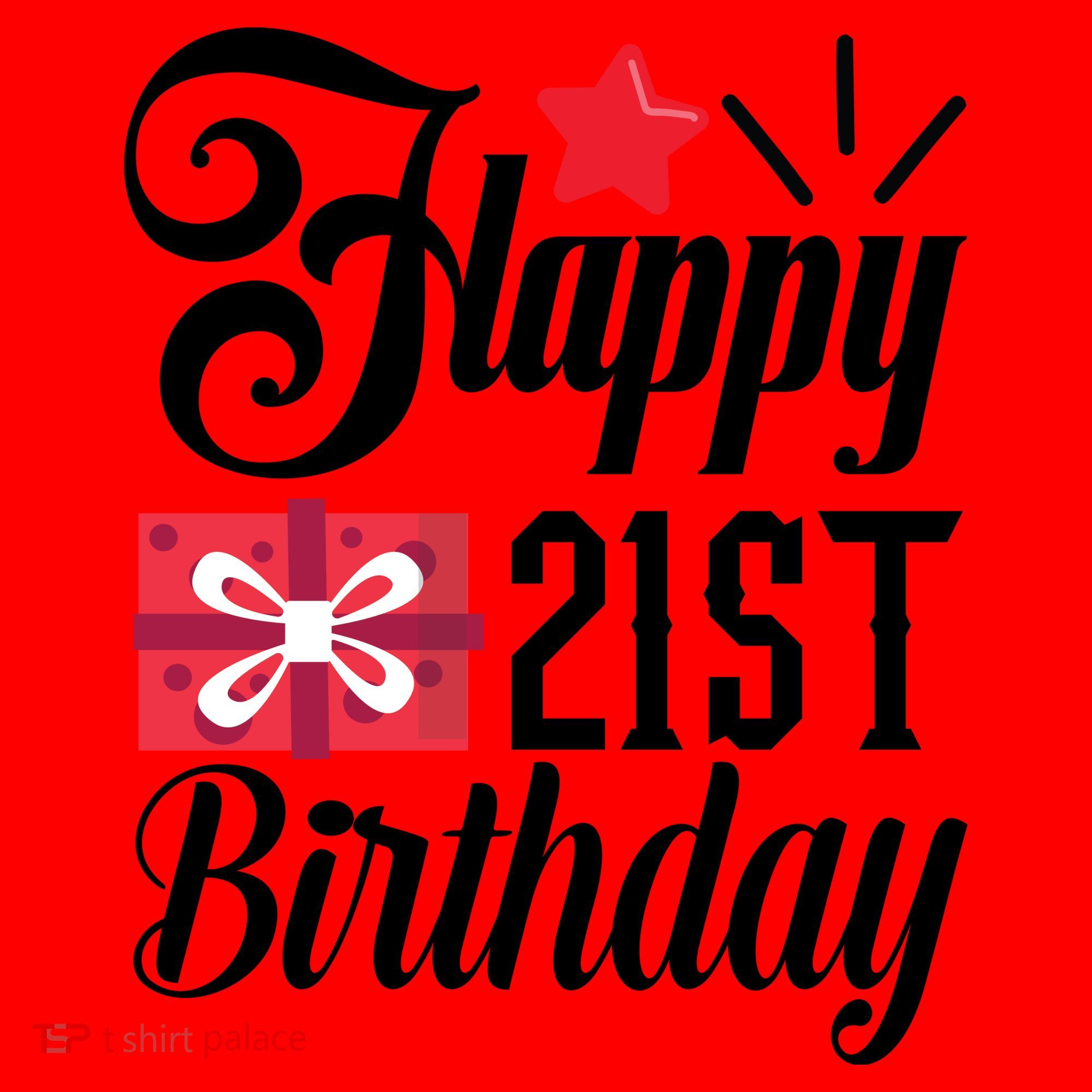 Celebrate 21st Birthday Milestone Graphic Santa Hat