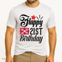 Celebrate 21st Birthday Milestone Graphic Cooling Performance Crew T-Shirt thumb 2