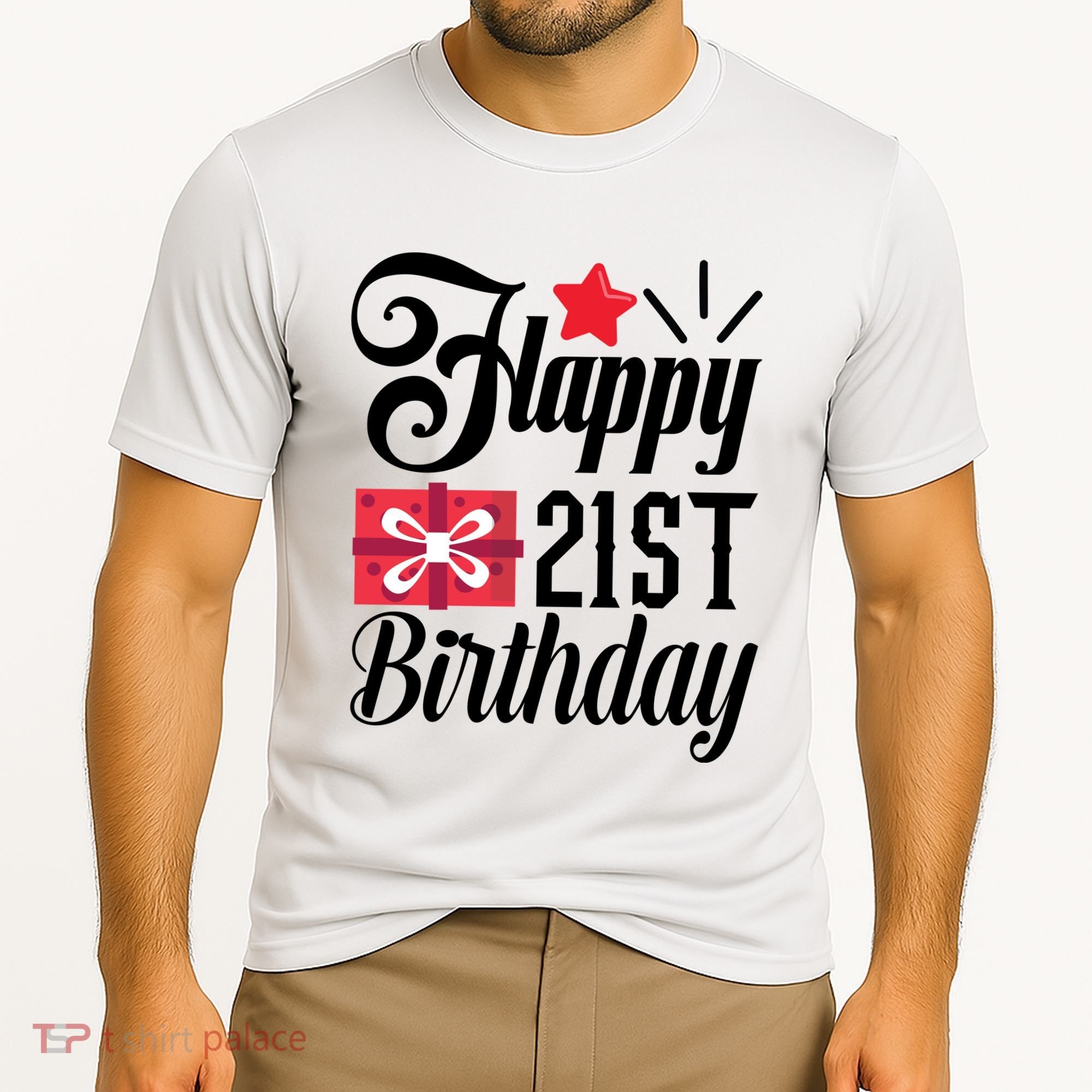 Celebrate 21st Birthday Milestone Graphic Cooling Performance Crew T-Shirt