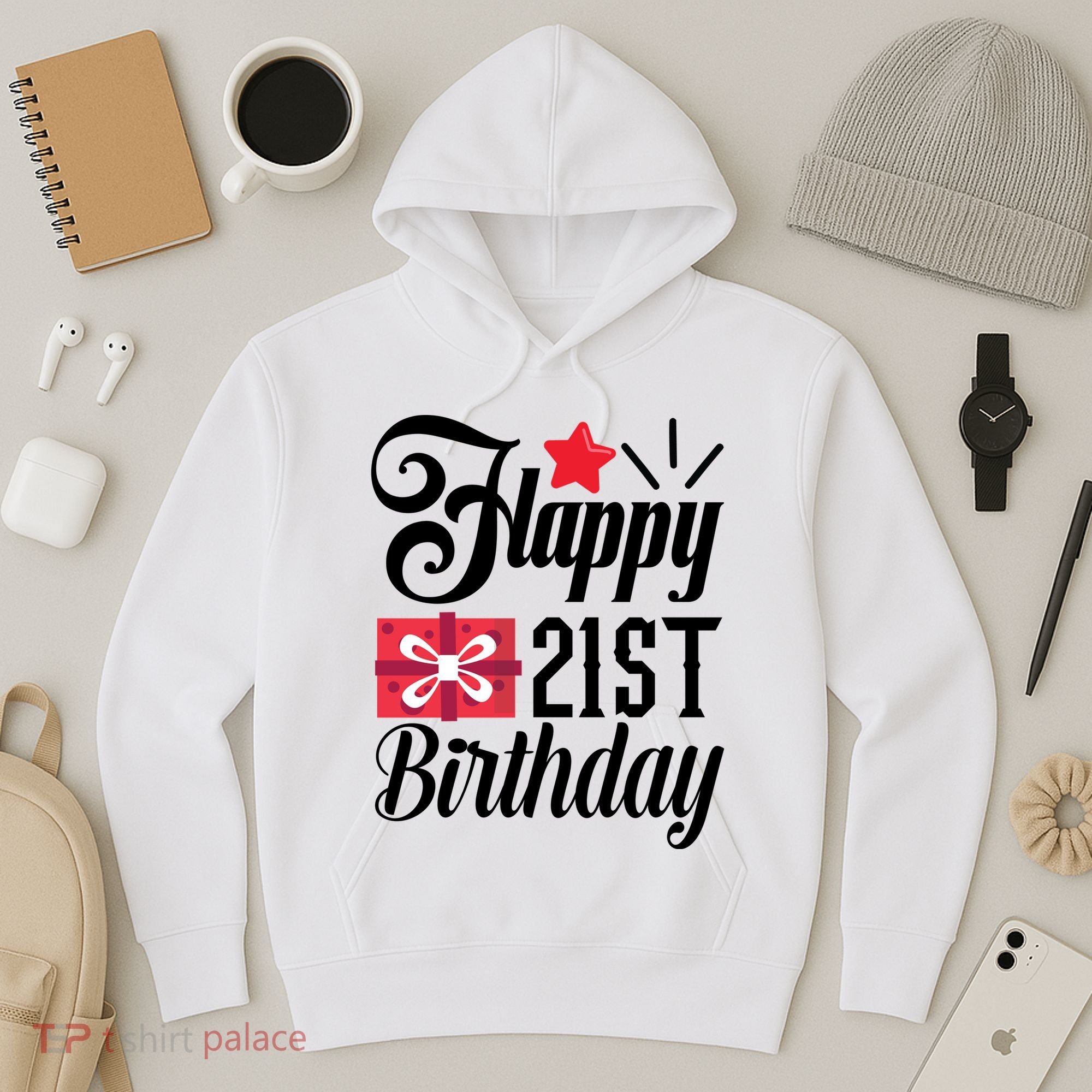 Celebrate 21st Birthday Milestone Graphic Hoodie
