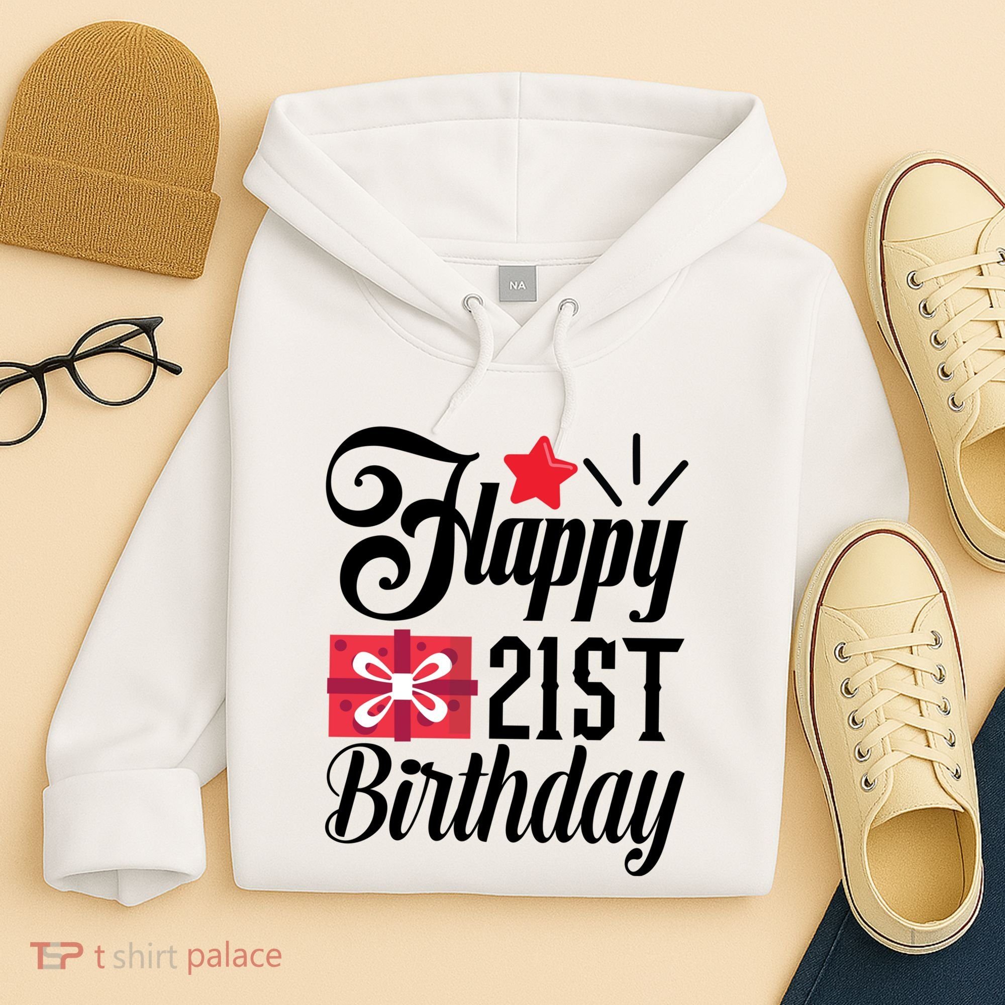 Celebrate 21st Birthday Milestone Graphic Hoodie