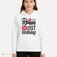 Celebrate 21st Birthday Milestone Graphic Hoodie thumb 5