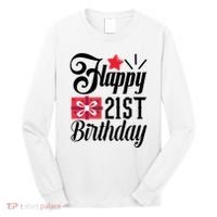 Celebrate 21st Birthday Milestone Graphic Long Sleeve Shirt thumb 0