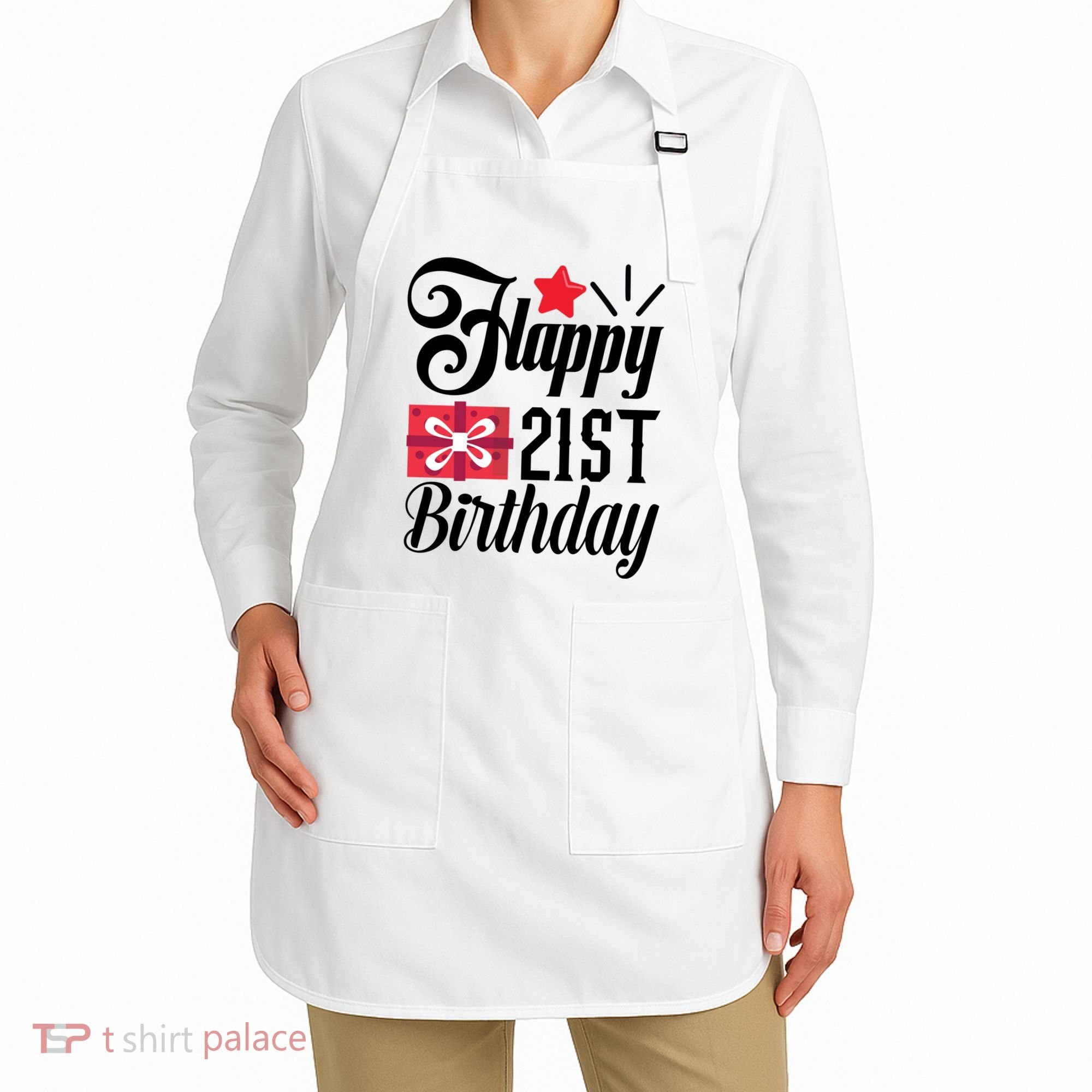 Celebrate 21st Birthday Milestone Graphic Apron