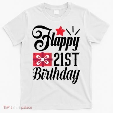 Celebrate 21st Birthday Milestone Graphic T-Shirt
