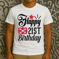 Celebrate 21st Birthday Milestone Graphic T-Shirt thumb 3
