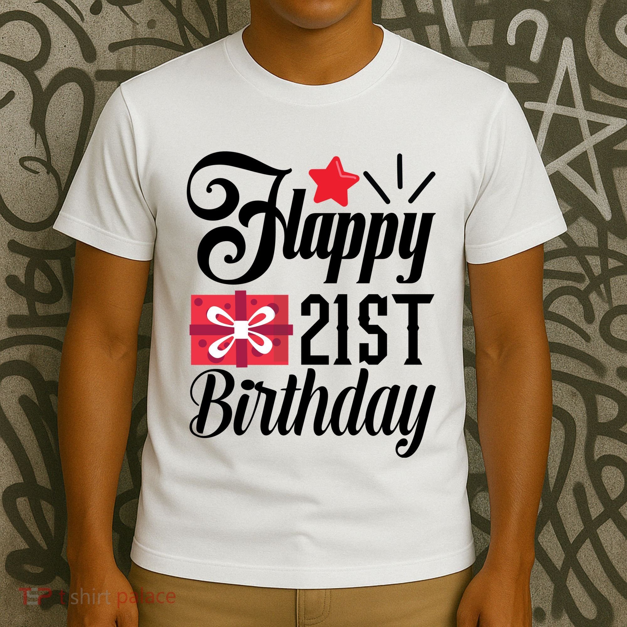 Celebrate 21st Birthday Milestone Graphic T-Shirt