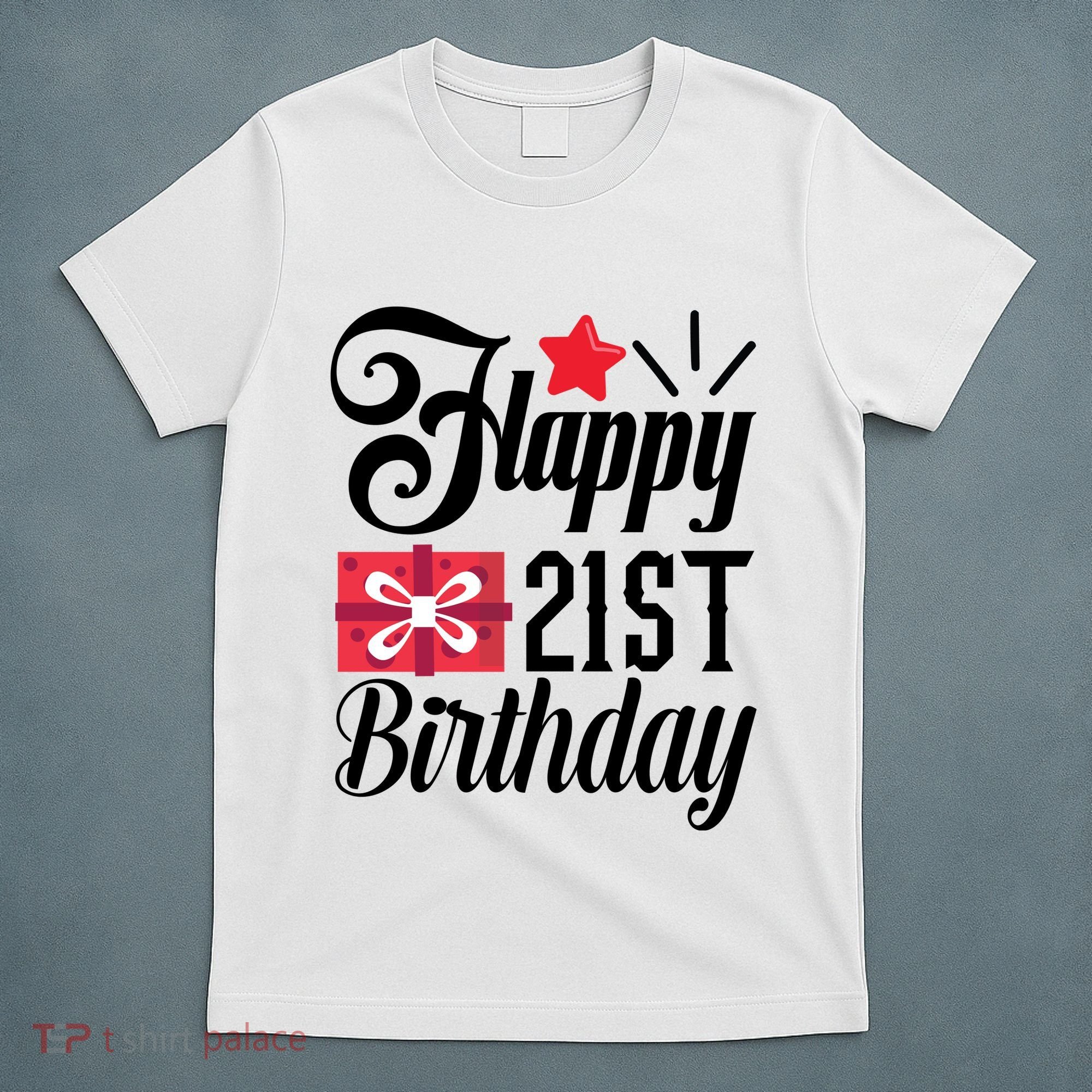 Celebrate 21st Birthday Milestone Graphic T-Shirt