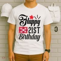 Celebrate 21st Birthday Milestone Graphic T-Shirt thumb 6