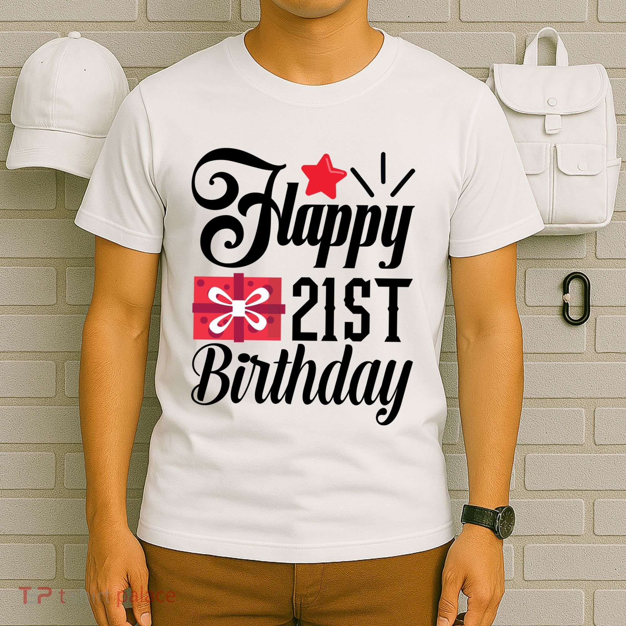 Celebrate 21st Birthday Milestone Graphic T-Shirt