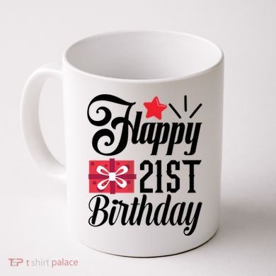 Celebrate 21st Birthday Milestone Graphic Coffee Mug