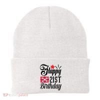 Celebrate 21st Birthday Milestone Graphic Beanie thumb 0