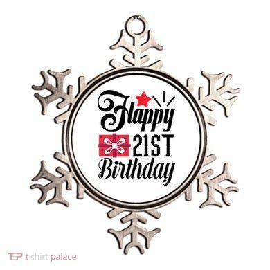Celebrate 21st Birthday Milestone Graphic Ornament
