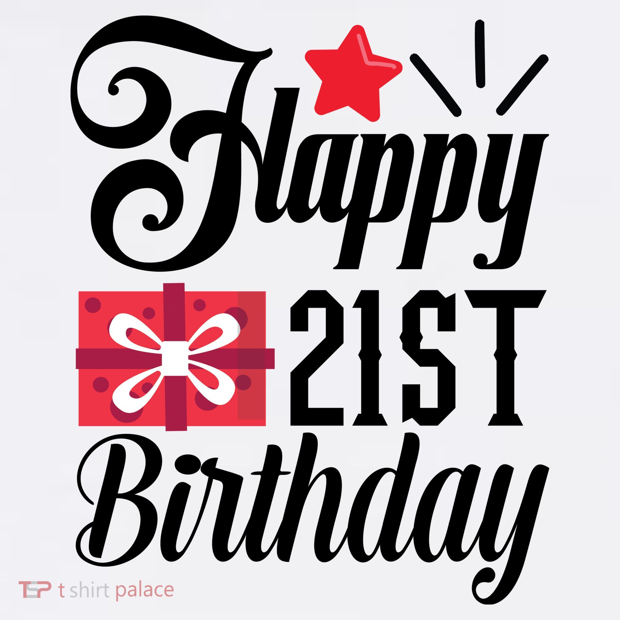 Celebrate 21st Birthday Milestone Graphic Ornament