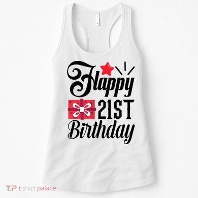 Celebrate 21st Birthday Milestone Graphic Women's Tank Top
