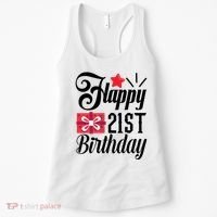 Celebrate 21st Birthday Milestone Graphic Women's Tank Top thumb 0