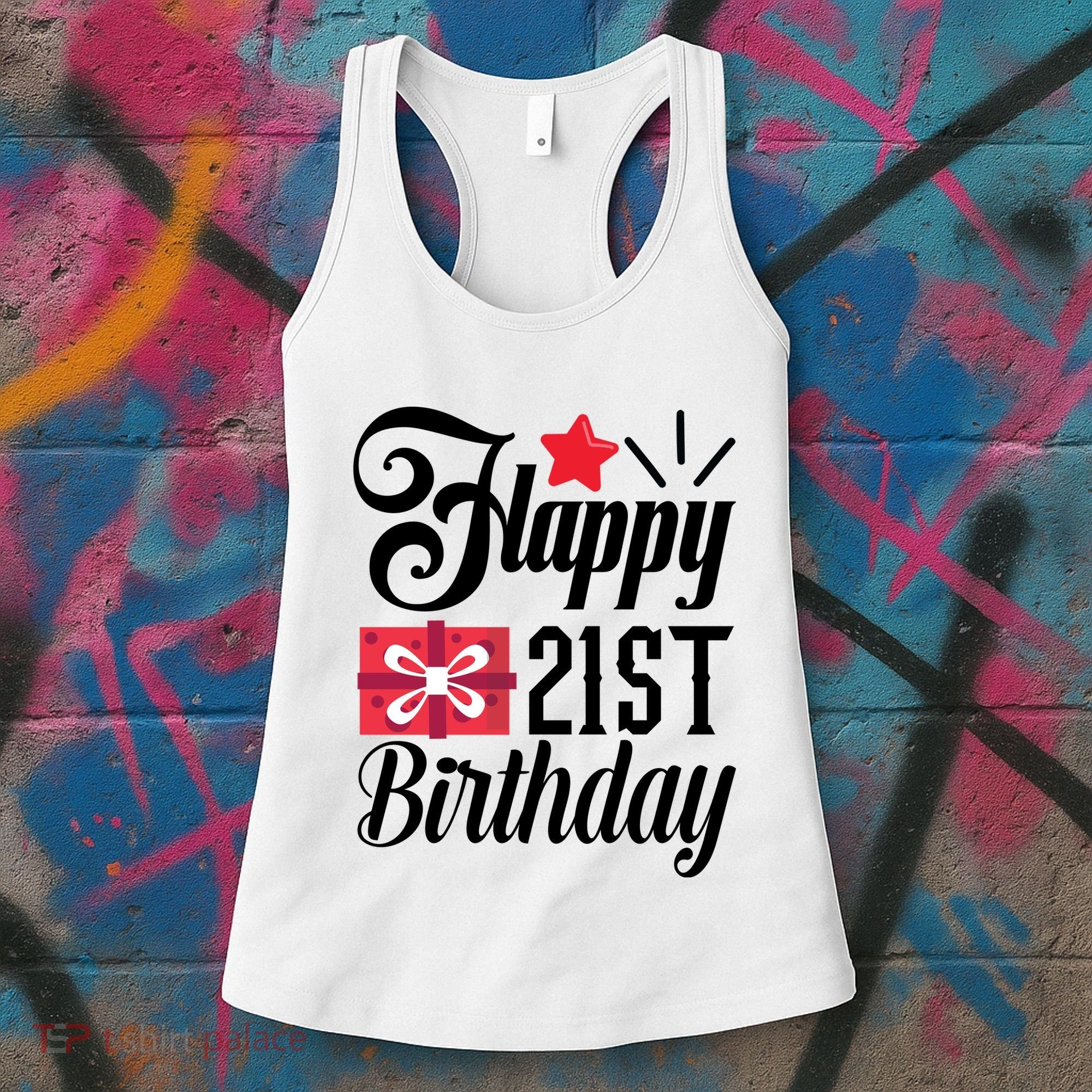 Celebrate 21st Birthday Milestone Graphic Women's Tank Top