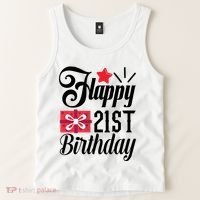 Celebrate 21st Birthday Milestone Graphic Tank Top thumb 2