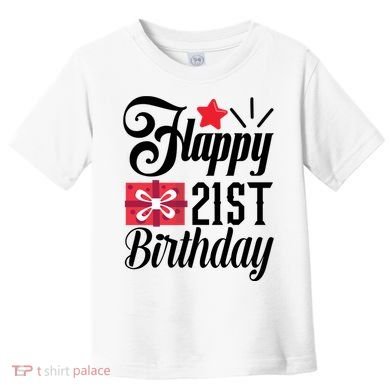 Celebrate 21st Birthday Milestone Graphic Toddler T-Shirt