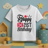 Celebrate 21st Birthday Milestone Graphic Toddler T-Shirt thumb 3