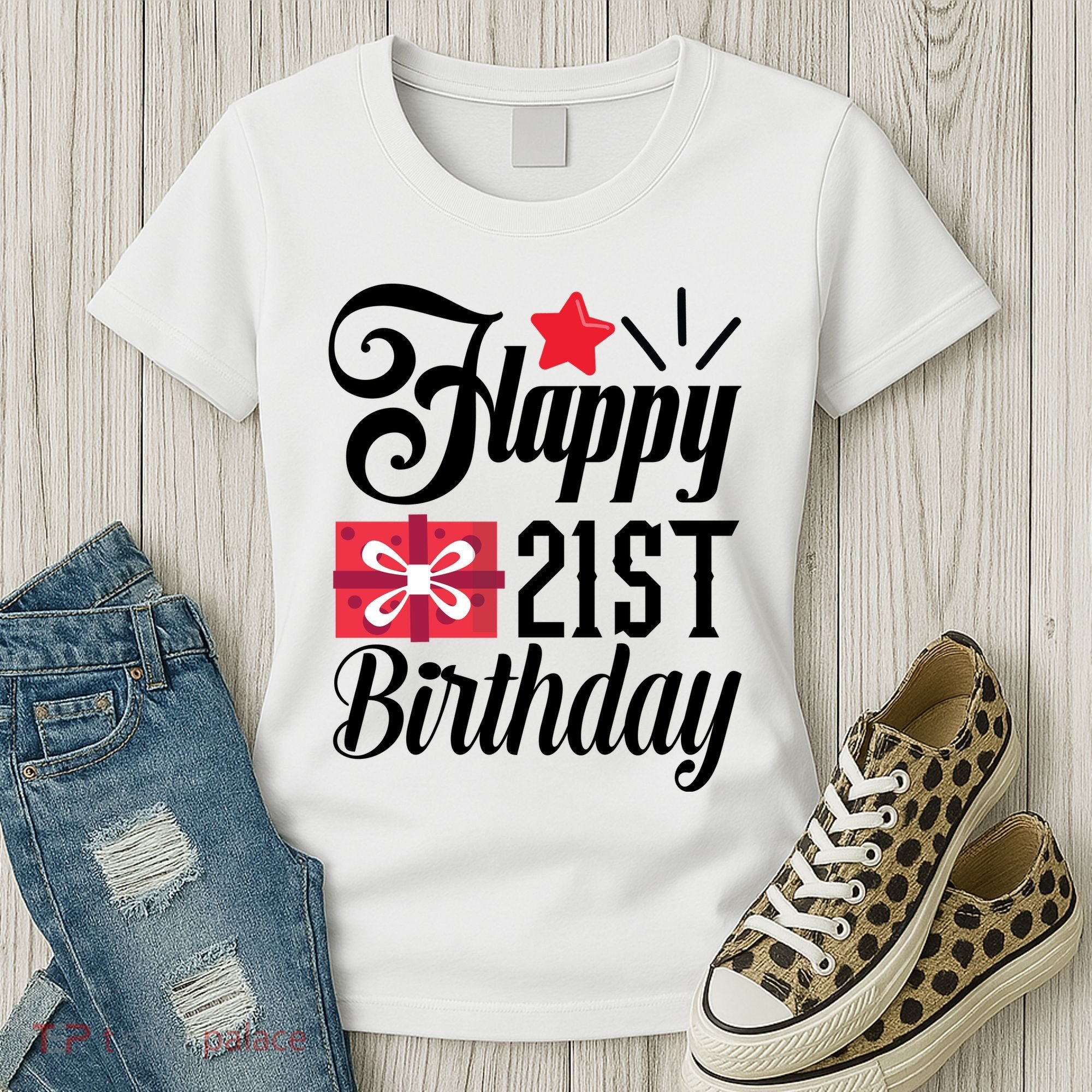 Celebrate 21st Birthday Milestone Graphic Women's T-Shirt