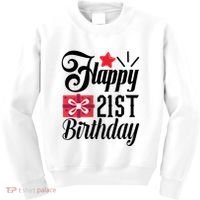 Celebrate 21st Birthday Milestone Graphic Kids Sweatshirt thumb 0