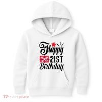 Celebrate 21st Birthday Milestone Graphic Kids Hoodie thumb 0