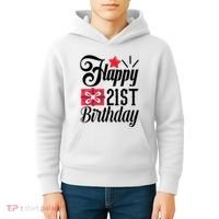 Celebrate 21st Birthday Milestone Graphic Kids Hoodie thumb 4