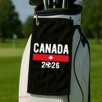 Canada 2026 Classic Canadian Soccer Fan Golf Towel thumb 2