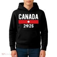Canada 2026 Classic Canadian Soccer Fan Kids Hoodie thumb 4