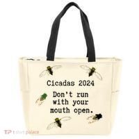 Cicada 2024 Cicadas Funny Cicada Tote Bag thumb 0