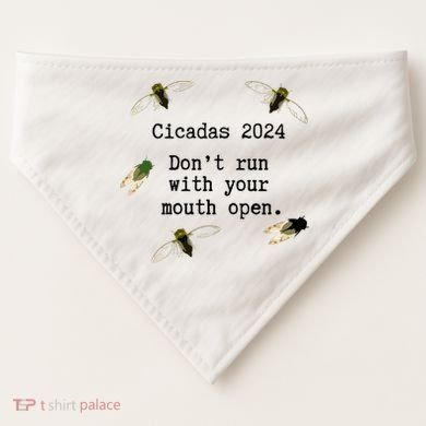 Cicada 2024 Cicadas Funny Cicada USA-Made Doggie Bandana