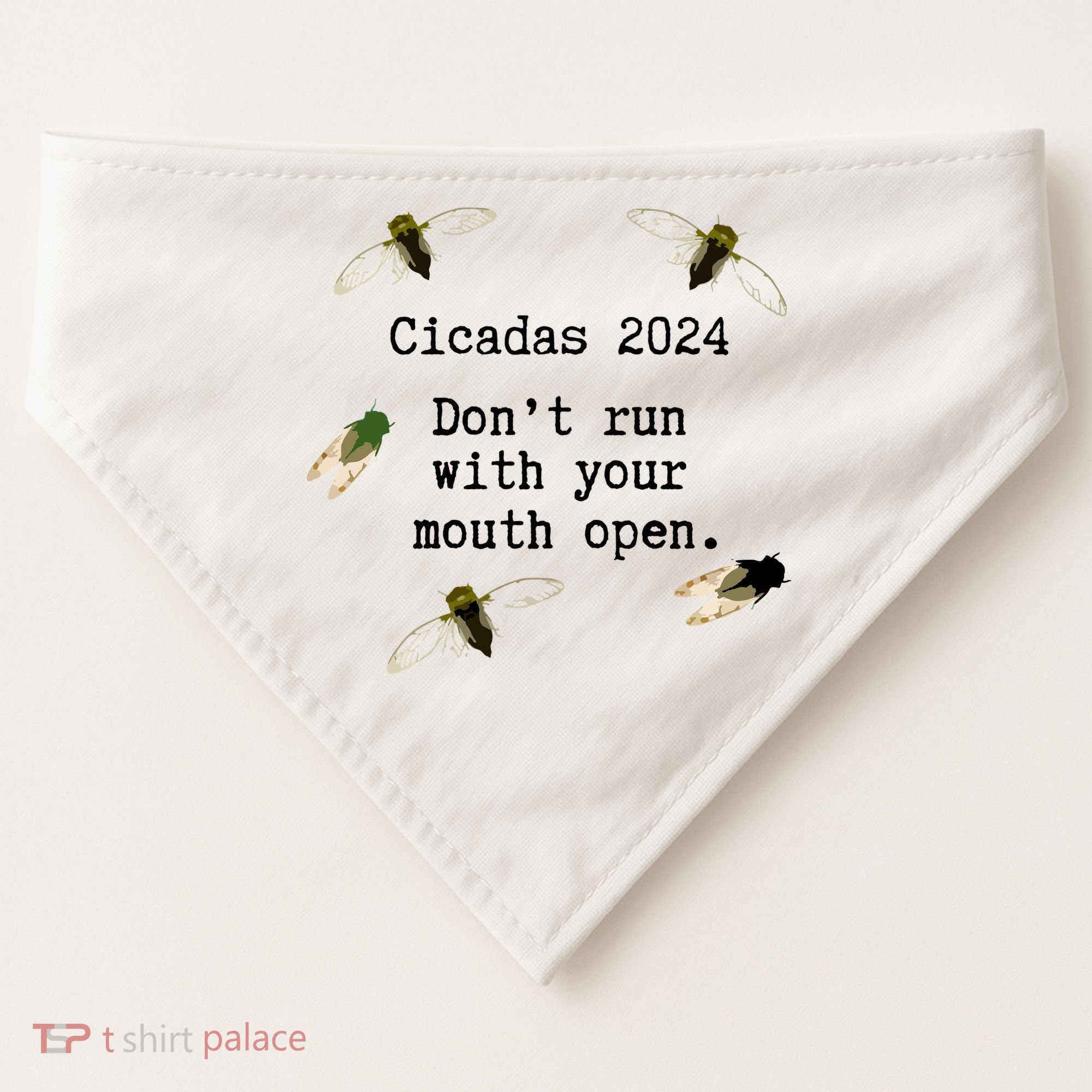 Cicada 2024 Cicadas Funny Cicada USA-Made Doggie Bandana
