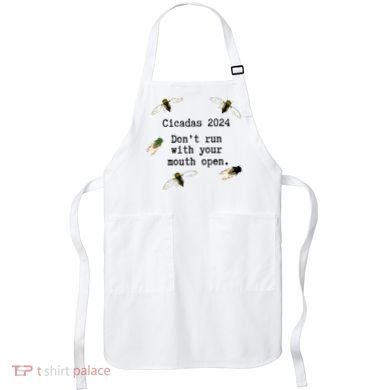 Cicada 2024 Cicadas Funny Cicada Apron