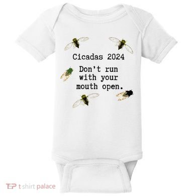 Cicada 2024 Cicadas Funny Cicada Baby Bodysuit