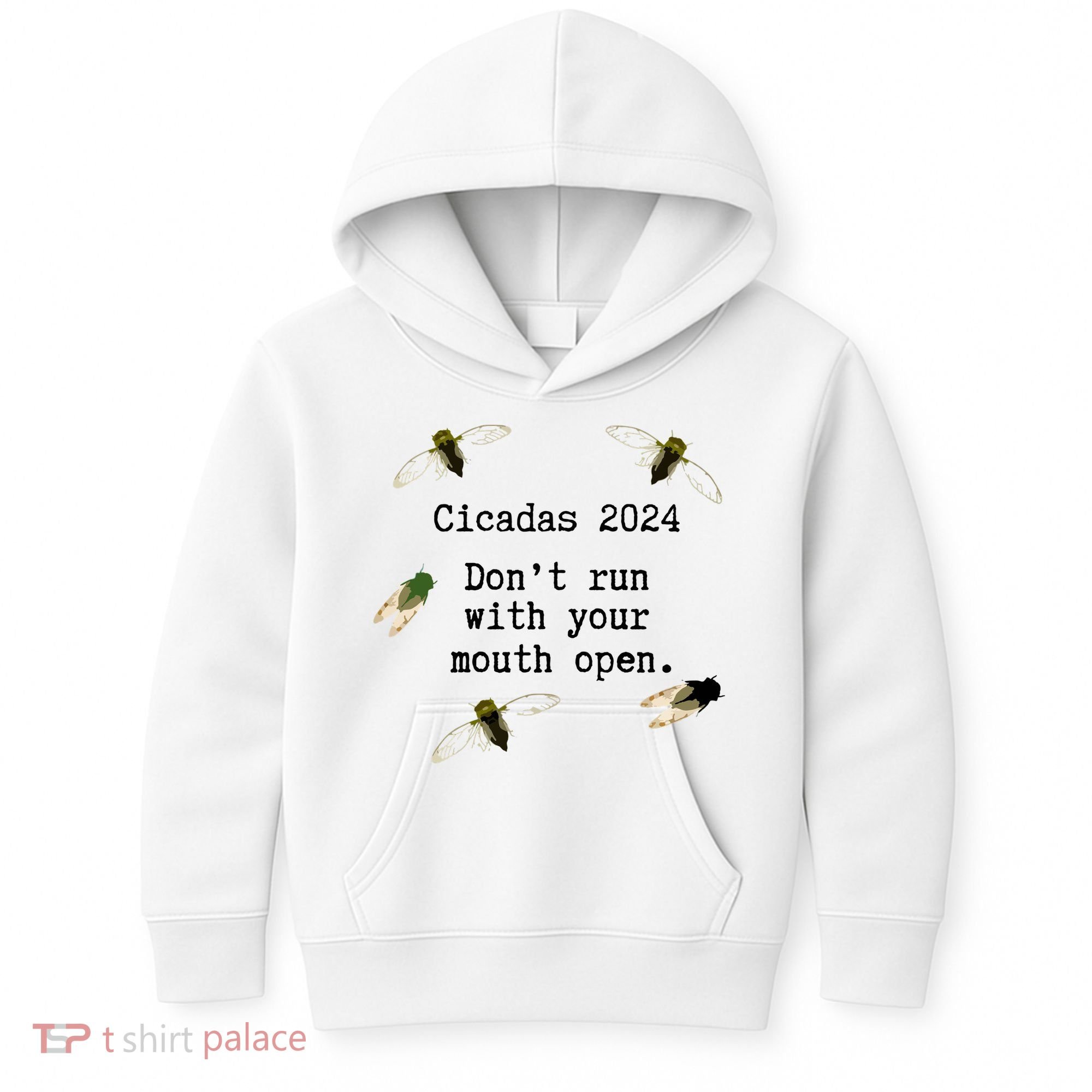 Cicada 2024 Cicadas Funny Cicada Kids Hoodie