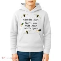 Cicada 2024 Cicadas Funny Cicada Kids Hoodie thumb 4