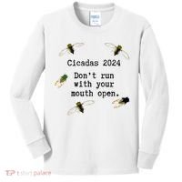 Cicada 2024 Cicadas Funny Cicada Kids Long Sleeve Shirt thumb 0