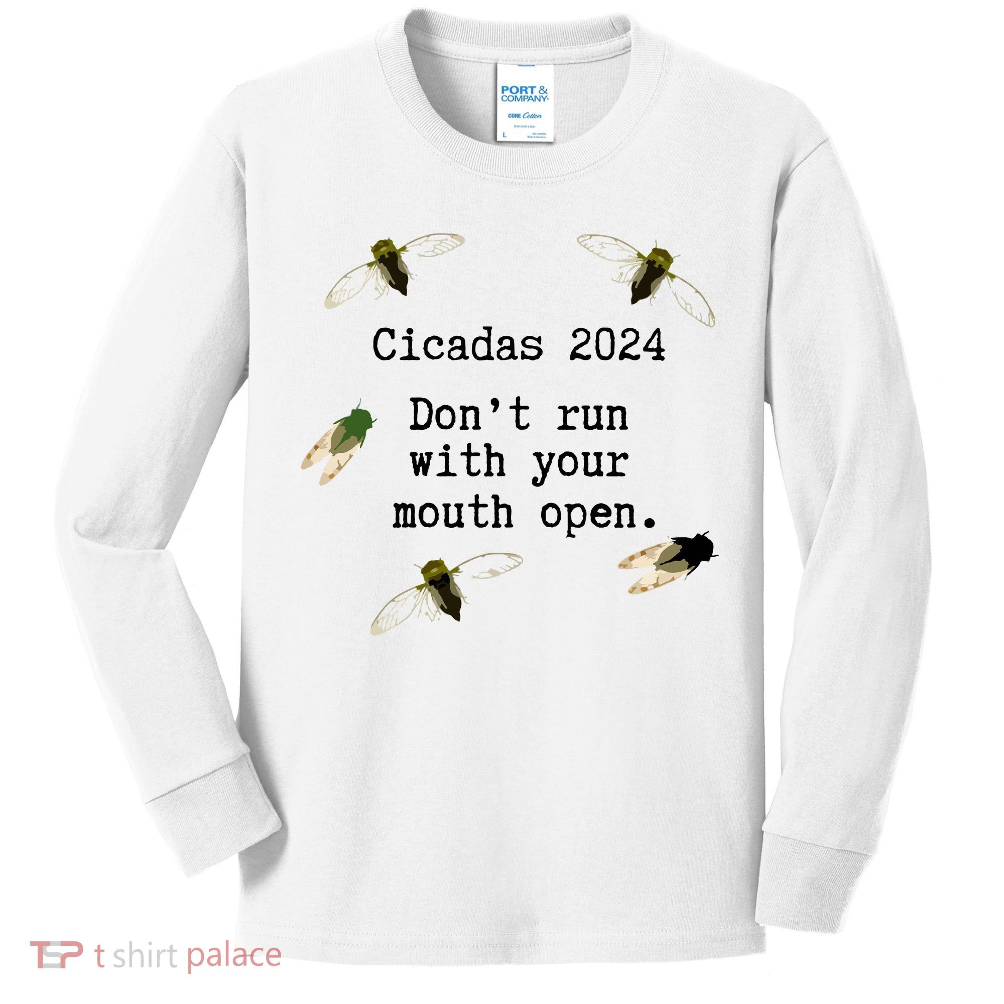Cicada 2024 Cicadas Funny Cicada Kids Long Sleeve Shirt