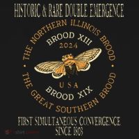 Cicada 2024 Event Brood Xix & Xiii Emergence USA-Made Doggie Bandana thumb 2