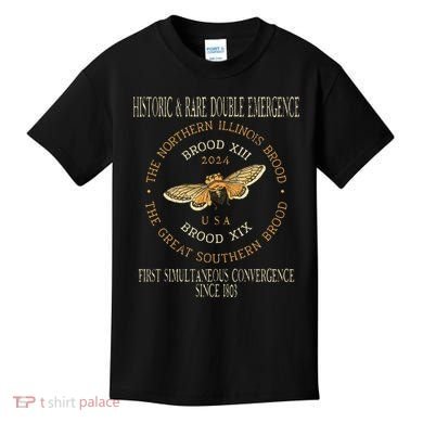 Cicada 2024 Event Brood Xix & Xiii Emergence Kids T-Shirt