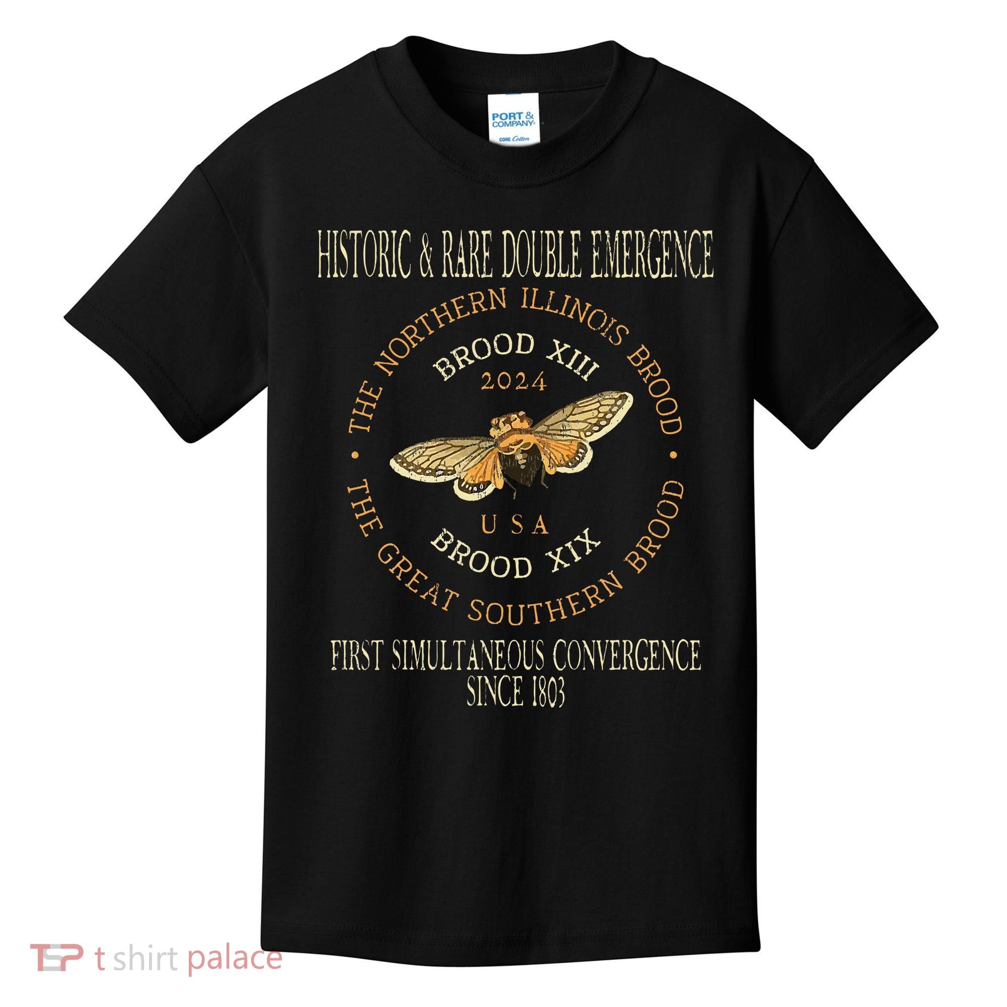 Cicada 2024 Event Brood Xix & Xiii Emergence Kids T-Shirt