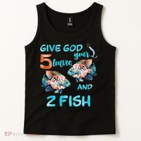 Christian 2 Fishes 5 Breads 5000 Against The Current Tank Top thumb 2