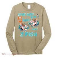 Christian 2 Fishes 5 Breads 5000 Against The Current Long Sleeve Shirt thumb 0