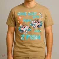 Christian 2 Fishes 5 Breads 5000 Against The Current T-Shirt thumb 3