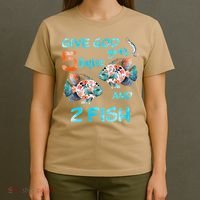 Christian 2 Fishes 5 Breads 5000 Against The Current T-Shirt thumb 4