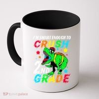 Crush 2Nd Grade Smart Dinosaur First Day Of Second Grade Cool Gift Coffee Mug thumb 0